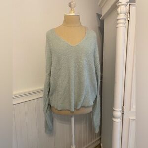 FREE PEOPLE SEAFOAM SLOUCHY SWEATER